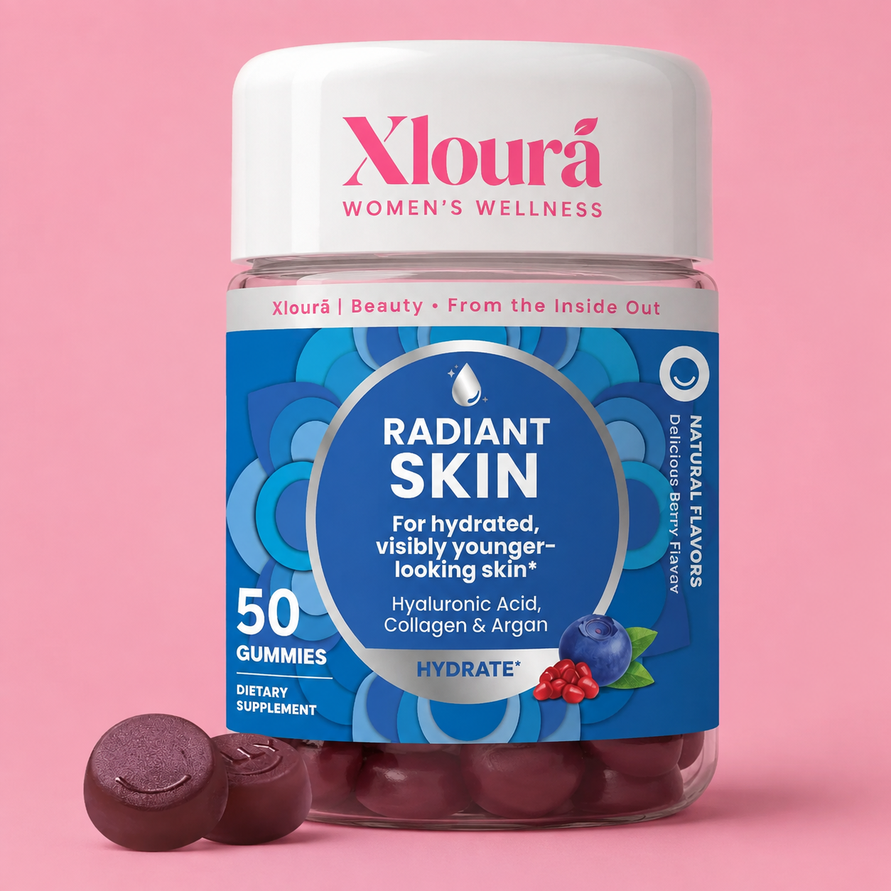 Xloura Skin Glow Gummies | Collagen Beauty Gummies