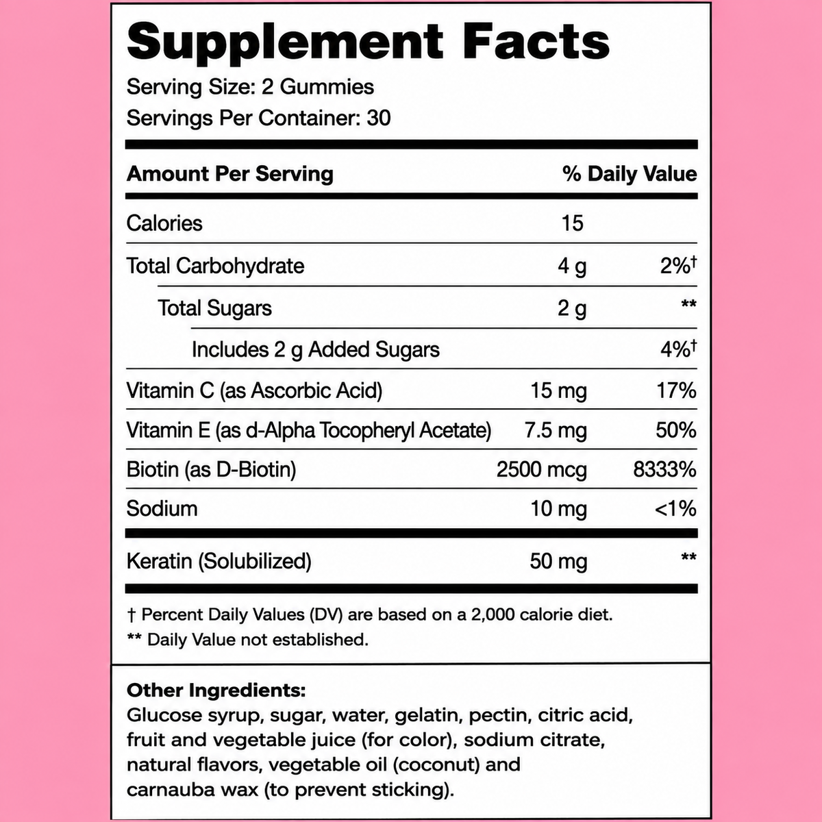 Xloura Hair & Nails Gummies | Biotin Beauty Supplement